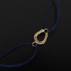 ����ѥ������֥����� Small Horseshoe Cord Bracelet K18 Yellow Gold w/Daimond