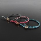 ����ѥ������֥����� Wax Cord Bracelet w/Chipped Coin Button