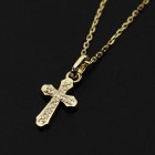 ����ѥ������֥����� Smooth Cross Necklace Set w/Dia K18 Yellow Gold