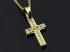 ����ѥ������֥����� Small Gravity Cross Necklace - K18 Yellow Gold w/Diamond