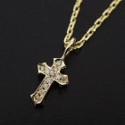����ѥ������֥����� Little Cross Charm - K18Yellow Gold w/Diamond Necklace Set