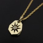 ����ѥ������֥����� Sun Plate Necklace Set - K18Yellow Gold w/Diamond