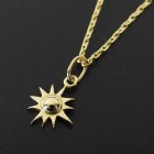 ����ѥ������֥����� Small Sun Charm Necklace Set - K18Yellow Gold