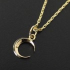 ����ѥ������֥����� Small Moon Charm Necklace Set - K18Yellow Gold