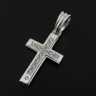 ����ѥ������֥����� Gravity Cross Pendant - Silver w/Clear CZ