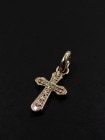 ����ѥ������֥����� Smooth Cross Pendant M - K10 Yellow Gold w/Diamond