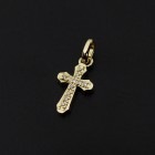 ����ѥ������֥����� Smooth Cross Pendant - K18 Yellow Gold w/Diamond