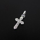 ����ѥ������֥����� Smooth Cross Pendant - Silver w/CZ