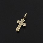 ����ѥ������֥����� Little Cross Charm - K18Yellow Gold w/Diamond