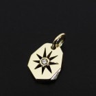 ����ѥ������֥����� Sun Plate Pendant - K18Yellow Gold w/Diamond