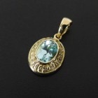 ����ѥ������֥����� College Pendant - w/Blue Topaz K18Yellow Gold