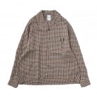 NAME. ͡  RAYON PLAID OPEN COLLAR SHIRT
