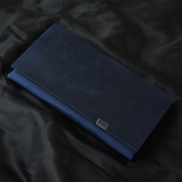 所作 shosa オイルヌバック ネイビーネイビー レザーケース  No No Yes!! ノーノーイエス プレゼント ギフト 所作 shosa オイルヌバック ネイビー レザー ロング ウォレット