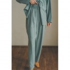 CLANE /   2TUCK CHINA SMOOTH PANTS