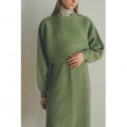 CLANE /  BOAT NECK SHORT KNIT TOPS