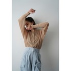 CLANE /  W FACE CENTER LINE SHEER CARDIGAN