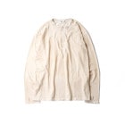 Name. / VINTAGE WASH HENLEY NECK L/S TEE