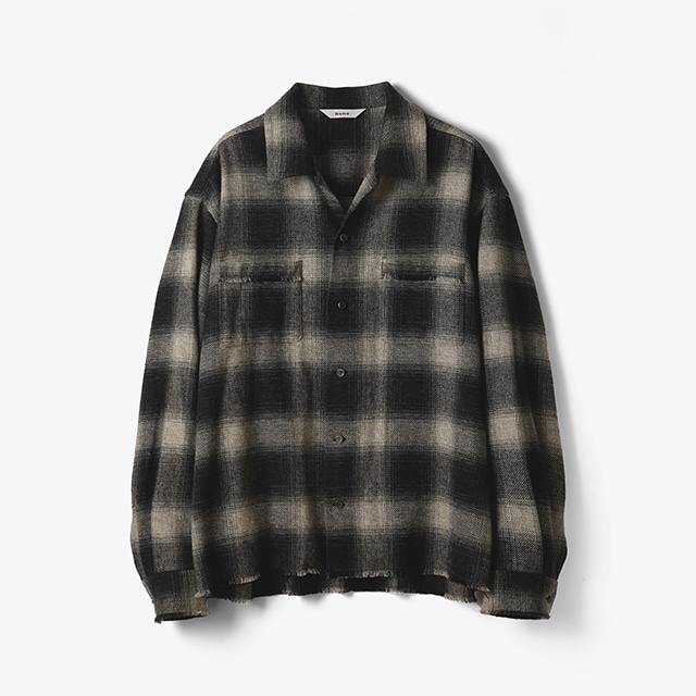 Name. / OMBRE CHECK CUT-OFF BOX SHORT SHIRT｜アーストライブ