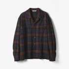 Name. / OMBRE CHECK CUT-OFF BOX SHORT SHIRT