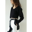 CLANE / ����� V NECK SHORT KNIT TOPS