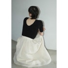 CLANE / ����� W FACE SHIRRING CROPPED TOPS