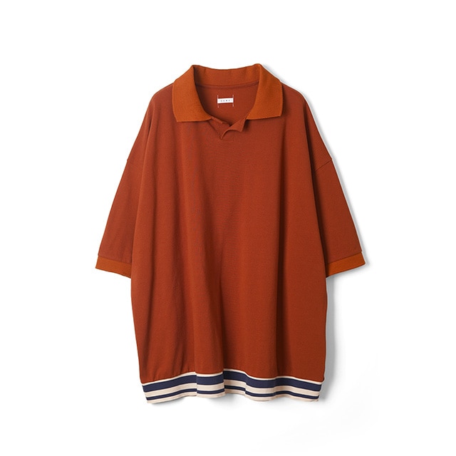 Name. ネーム INDIAN COTTON KANOKO BIG POLO SHIRT インディアン コットン カノコ ビッグ ポロシャツ 【2024 新作】 Name. / INDIAN COTTON KANOKO BIG POLO SHIRT｜アーストライブ