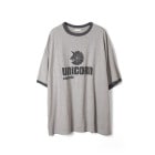Name. / 40/2 COTTON PRINT TEE "UNICORN RECORD"