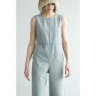 CLANE /  BACK OPEN DENIM ALL IN ONE