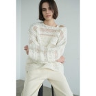 CLANE /  SHEER BORDER MOHAIR KNIT