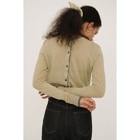 CLANE /  W FACE BICOLOR SHEER CARDIGAN