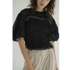 CLANE / ����� COLOR STITCHED SHIRRING TOPS