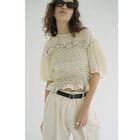 CLANE / ����� COLOR STITCHED SHIRRING TOPS