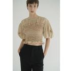 CLANE / ����� COLOR STITCHED SHIRRING TOPS