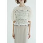 CLANE / ����� COLOR STITCHED SHIRRING TOPS