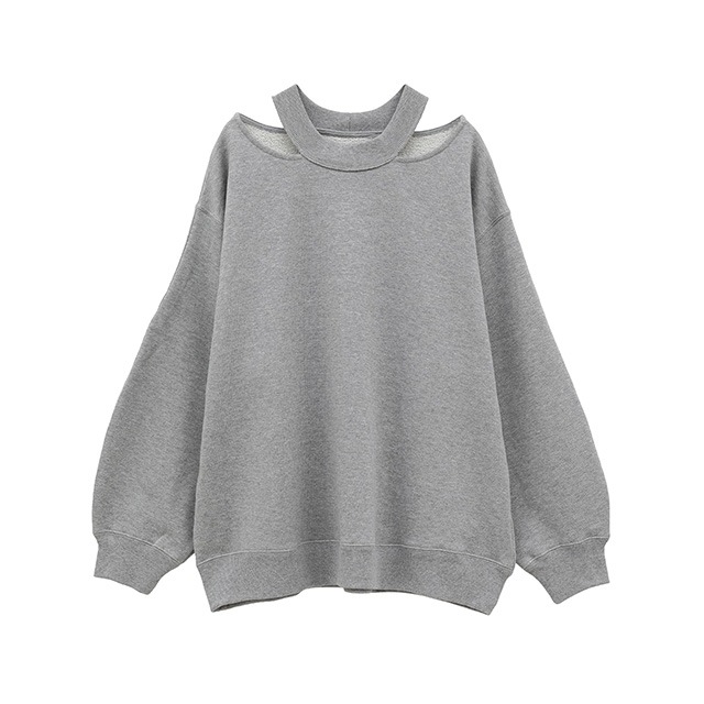 MANOF / �ޥΥ� SLIT NECK SWEAT