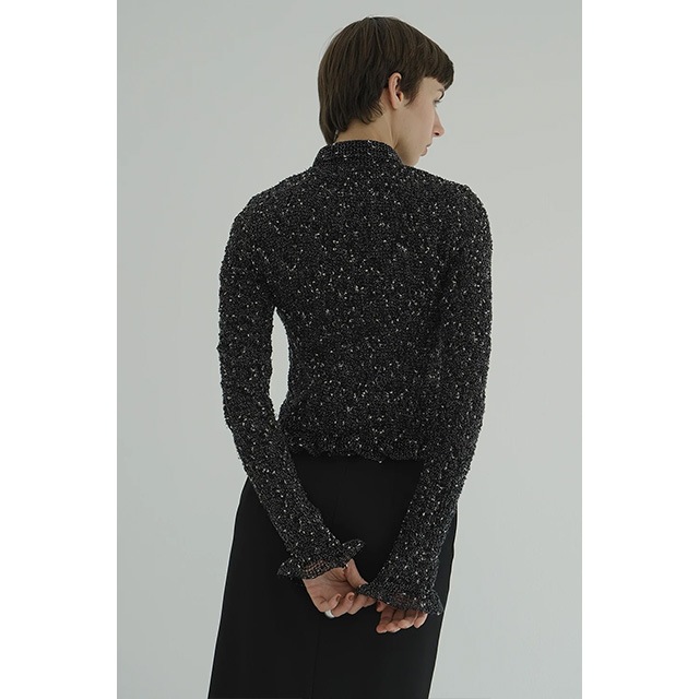CLANE / ����� MIX MESH GATHER SHIRT