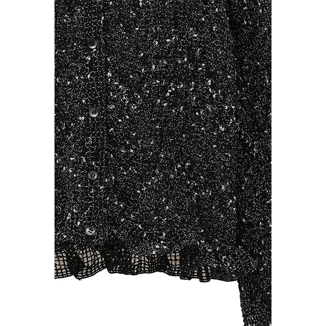 CLANE / ����� MIX MESH GATHER SHIRT