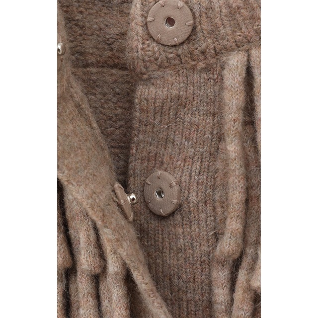 CLANE /  W FACE FRINGE KNIT VEST