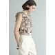 CLANE /  W FACE FRINGE KNIT VEST