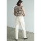 CLANE /  W FACE FRINGE KNIT VEST
