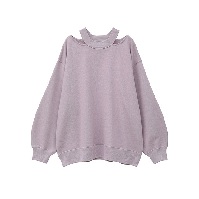 MANOF / �ޥΥ� SLIT NECK SWEAT