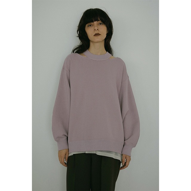 MANOF / �ޥΥ� SLIT NECK SWEAT
