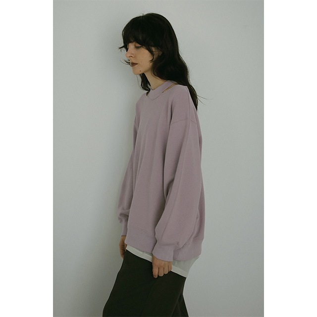 MANOF / �ޥΥ� SLIT NECK SWEAT