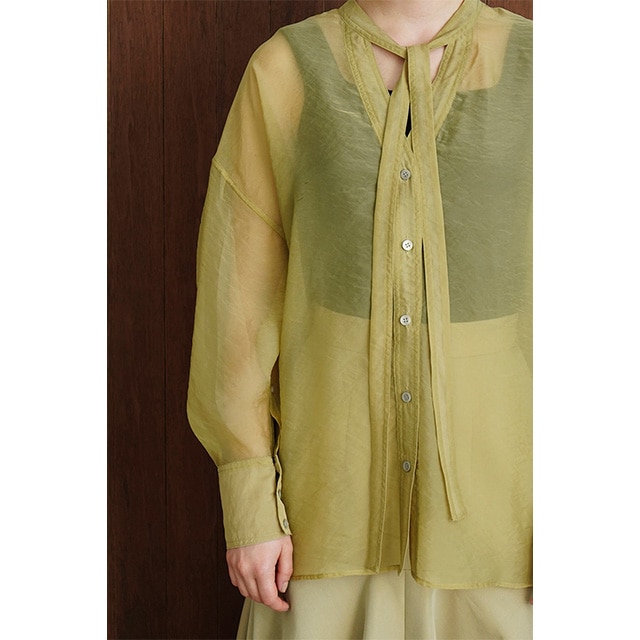 CLANE /  W FACE SHEER SHIRT