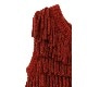 CLANE /  W FACE FRINGE KNIT VEST