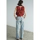 CLANE /  W FACE FRINGE KNIT VEST