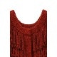 CLANE /  W FACE FRINGE KNIT VEST