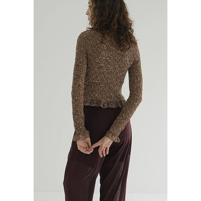 CLANE / ����� MIX MESH GATHER SHIRT