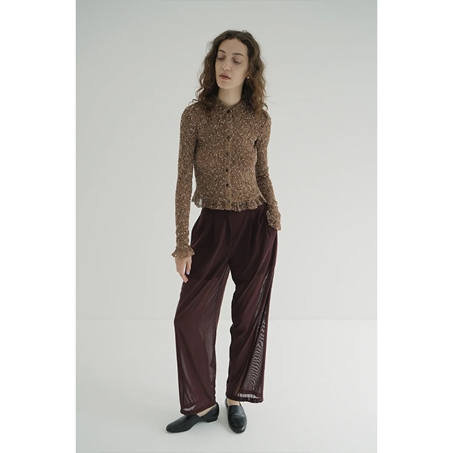 CLANE / ����� MIX MESH GATHER SHIRT