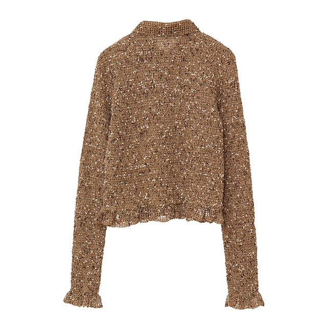 CLANE / ����� MIX MESH GATHER SHIRT